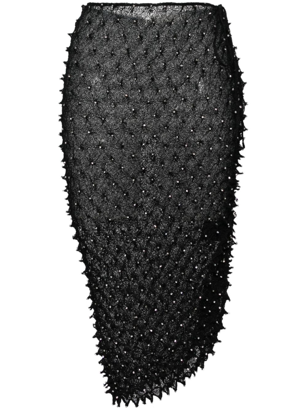 Christopher Esber crystal embellishment skirt - Black