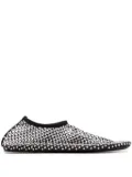 Christopher Esber Minette stud ballerina shoes - Black