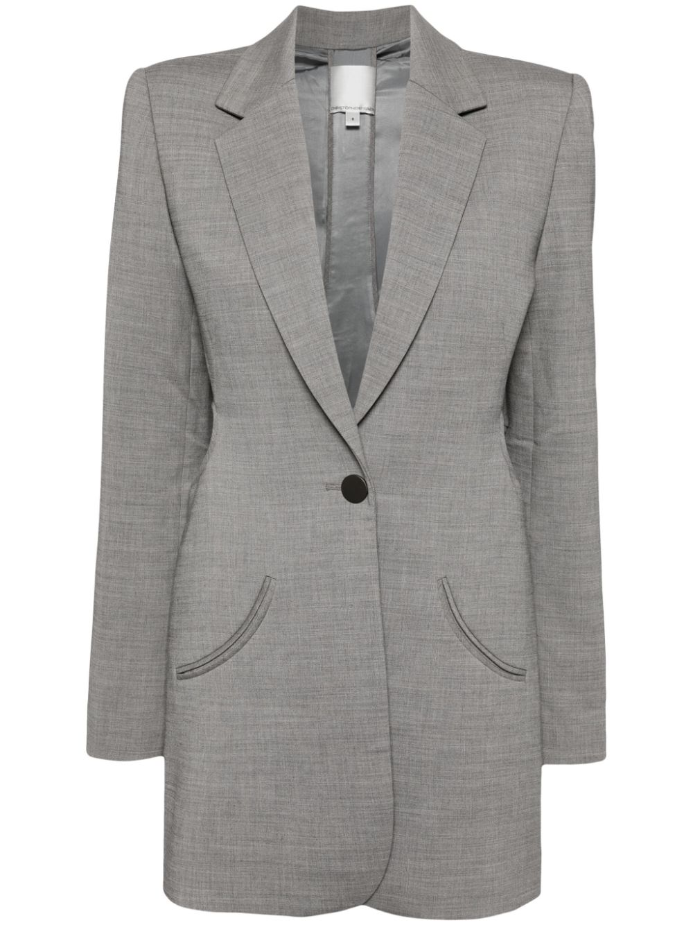 Shop Christopher Esber Cut-out Blazer In Grey