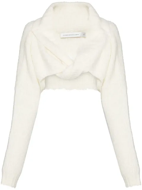 Christopher Esber bouclé shrug jumper