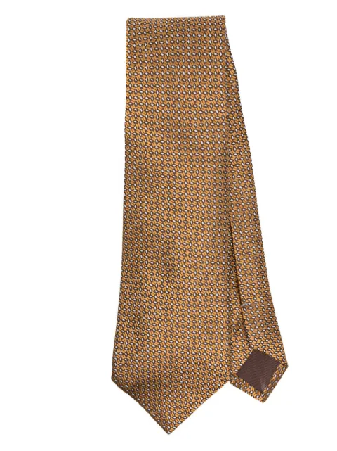 Canali geometric-patterned tie