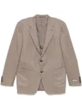 Canali single-breasted blazer - Brown