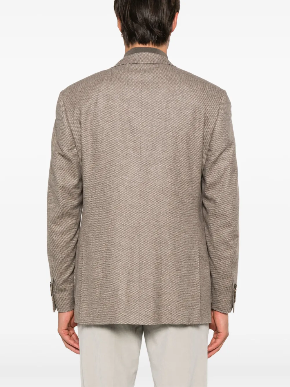 Canali Blazer met enkele rij knopen Bruin