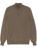 Canali half-zip sweater - Brown