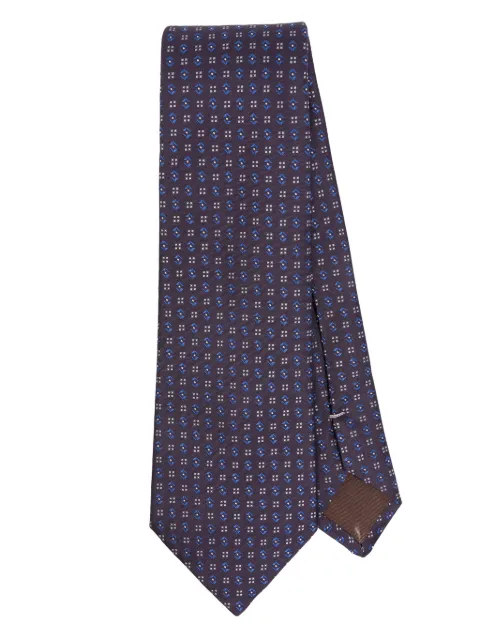 Canali geometric-patterned tie