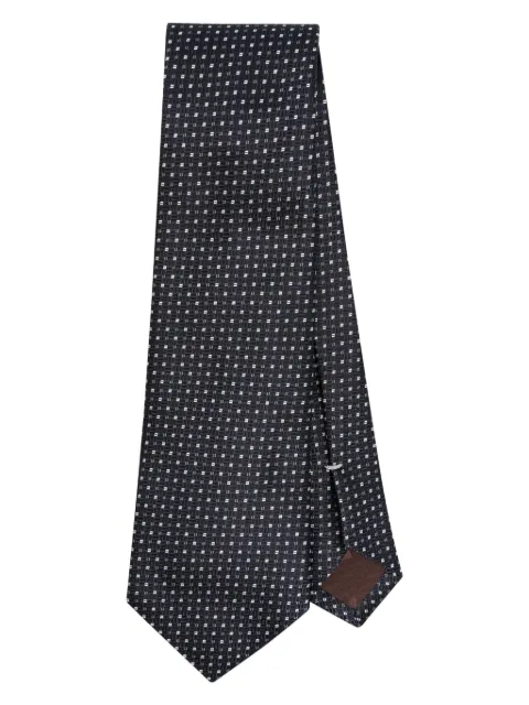 Canali geometric-patterned tie