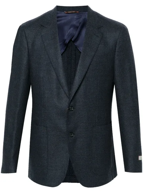 Canali blazer en maille intarsia