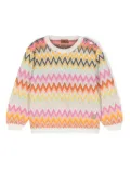 Missoni Kids zigzag jacquard sweater - Neutrals