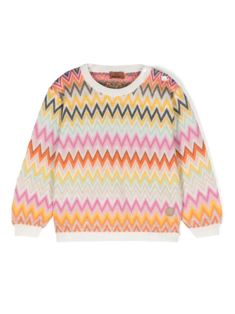 Missoni Kids zigzag jacquard sweater