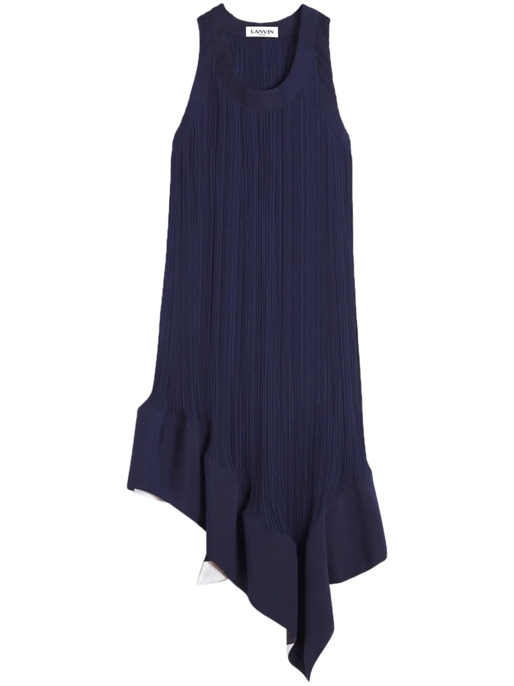 Lanvin Geplooide midi-jurk Blauw