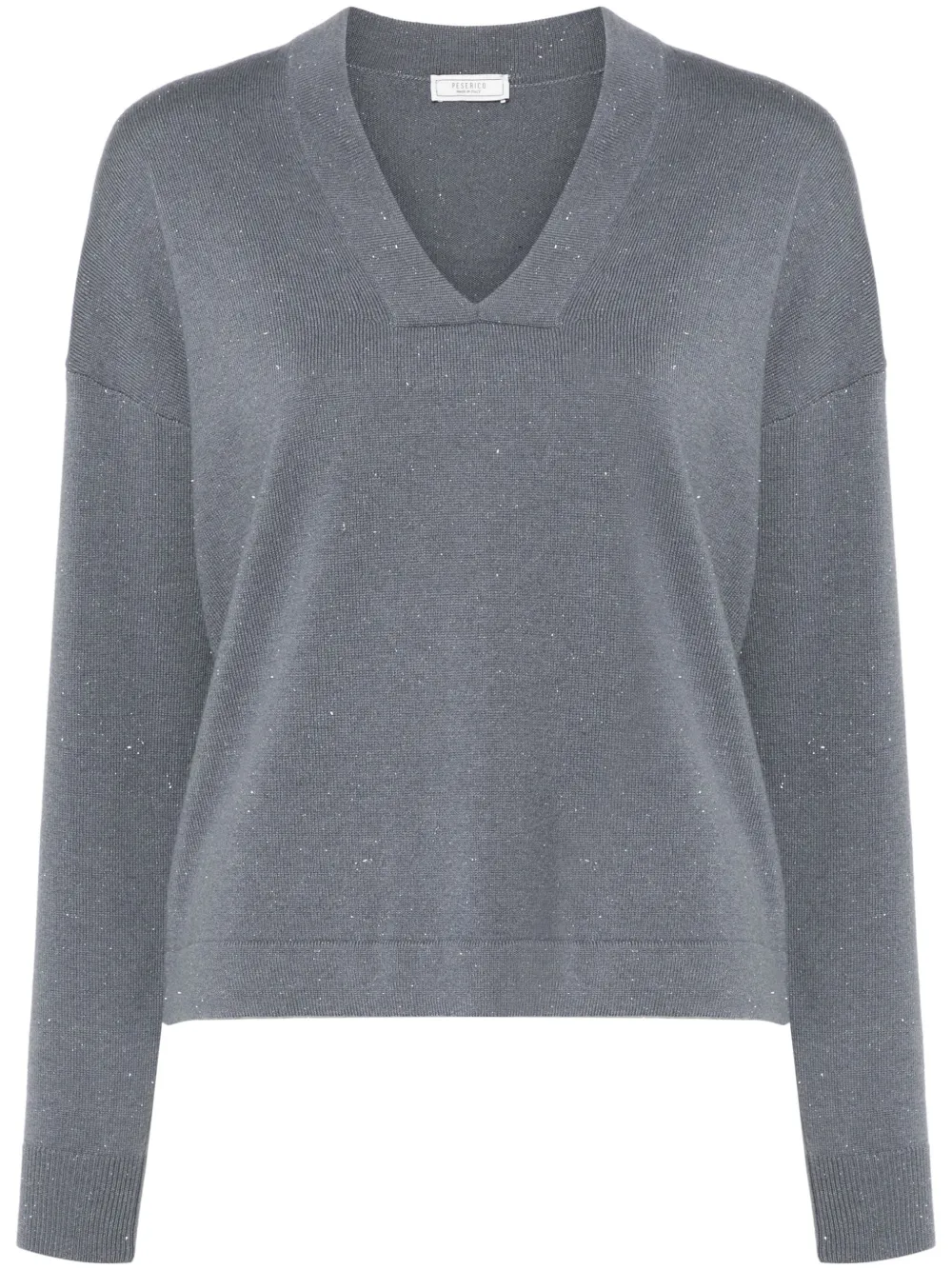 Peserico Metallic trui Blauw