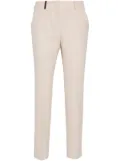 Peserico leather-tag trousers - Neutrals
