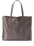 Prada leather tote bag - Grey