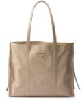 Prada leather tote bag - Neutrals