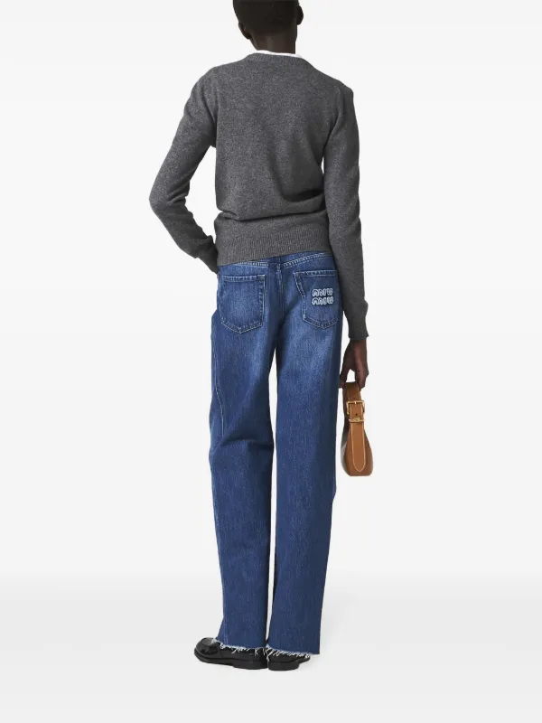 Miu Miu five-pocket straight-leg Jeans | Blue | FARFETCH