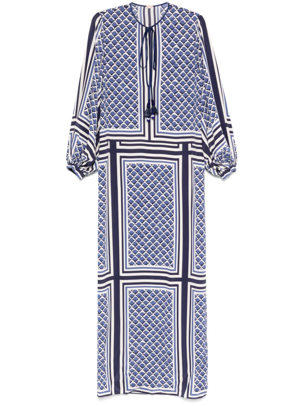 Johanna Ortiz Geometric Art maxi dress - Blue