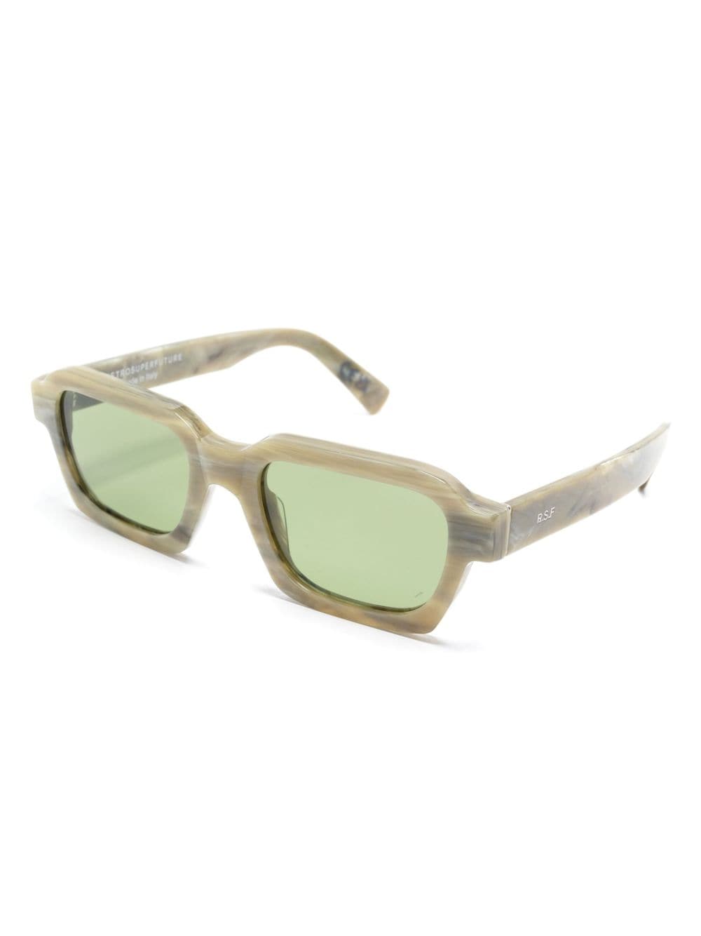 Shop Retrosuperfuture Caro Sunglasses In 绿色