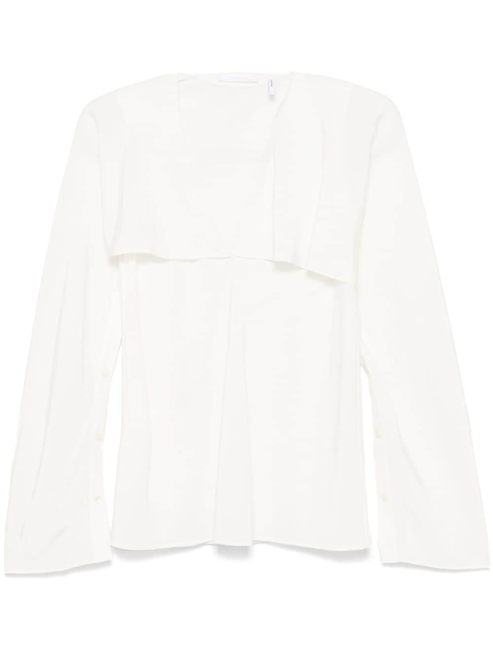 Helmut Lang Gelaagde blouse Wit