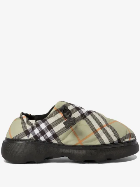 Burberry mules matelassées à carreaux