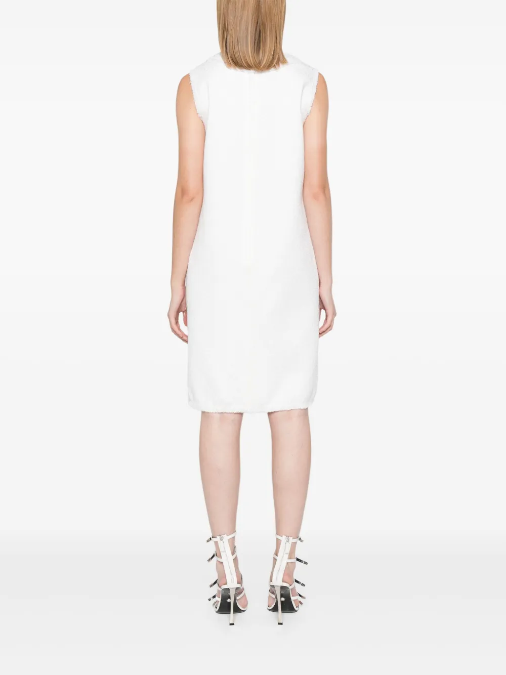 Dolce & Gabbana Mini-jurk met logoplakkaat Wit
