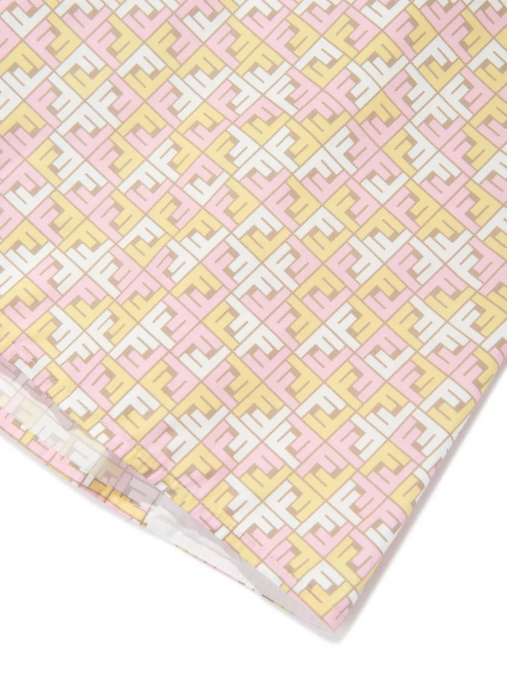 Fendi Kids Jurk met FF-print Roze