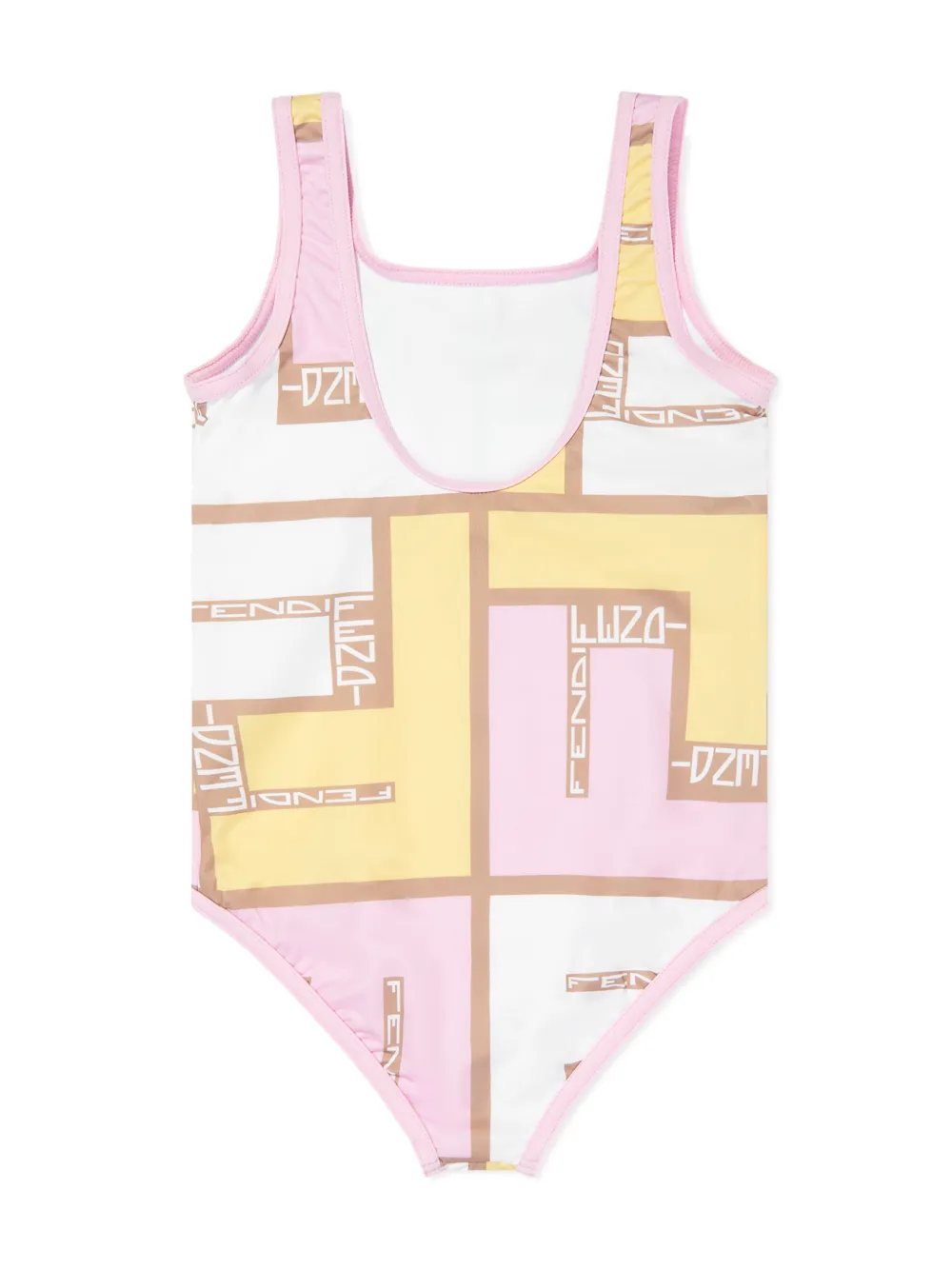 Fendi Kids Badpak met logoprint Roze