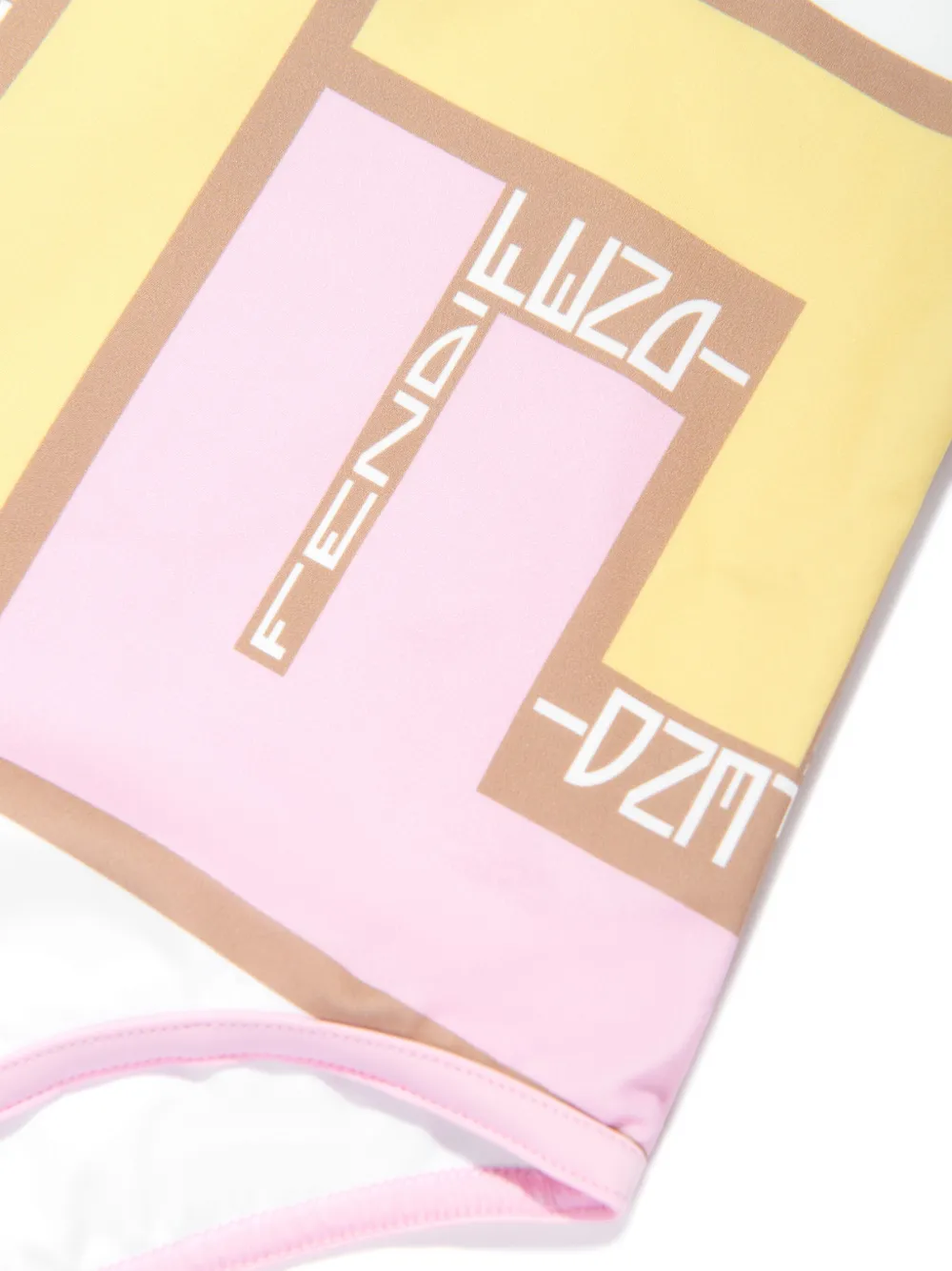 Fendi Kids Badpak met logoprint Roze