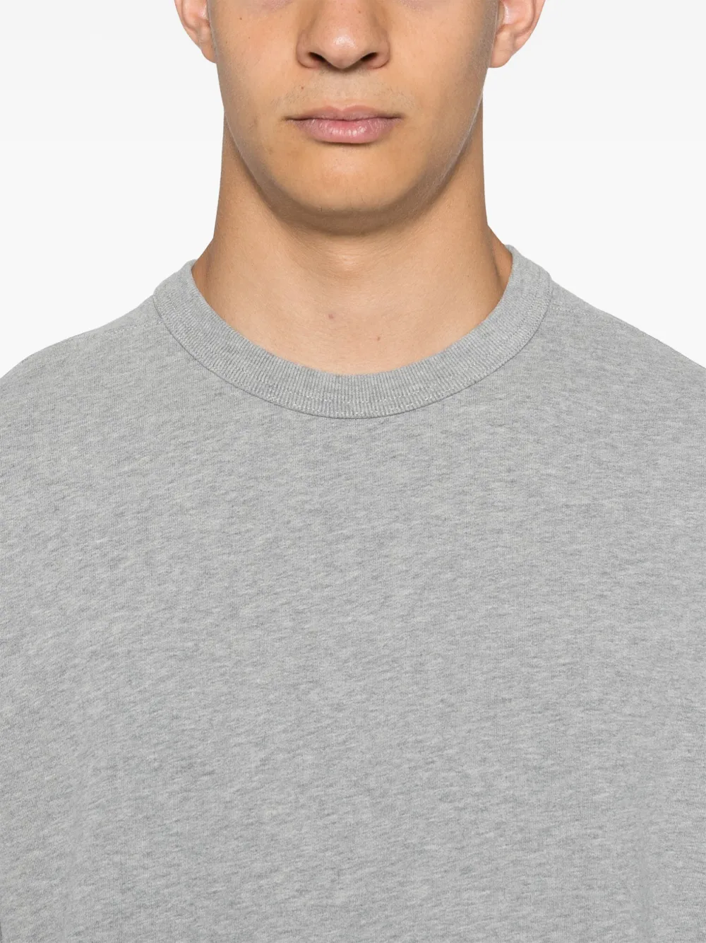 Stone Island Organic-cotton Fleece Sweatshirt In Grey