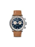 Shinola Canfield Model C56 2 Eye Chrono 43mm - Blue