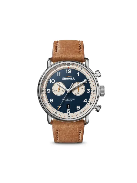 Shinola Canfield Model C56 2 Eye Chrono 43mm