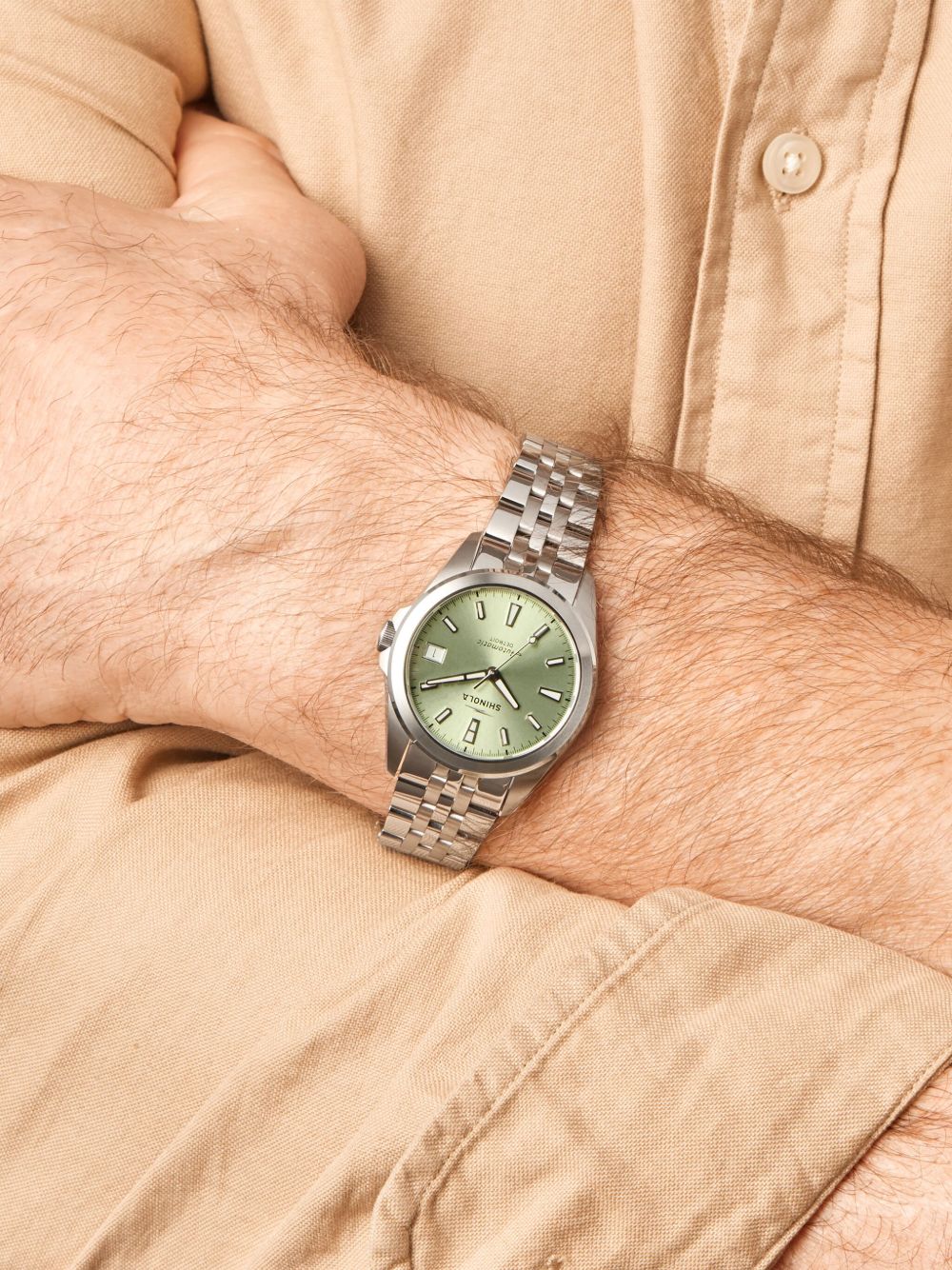 Shinola The Circadian Monster 36 mm horloge - Groen