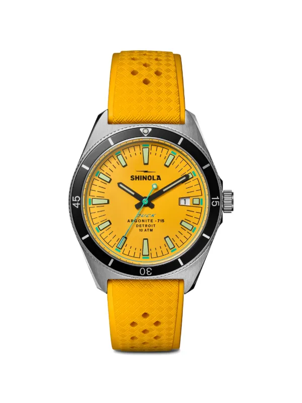 Shinola シノラ ダック 3HD 40mm 腕時計 | イエロー | FARFETCH JP