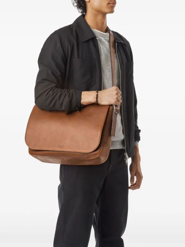 Shinola Runwell レザーメッセンジャーバッグ | ブラウン | FARFETCH JP