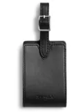 Shinola leather luggage ID tag - Black