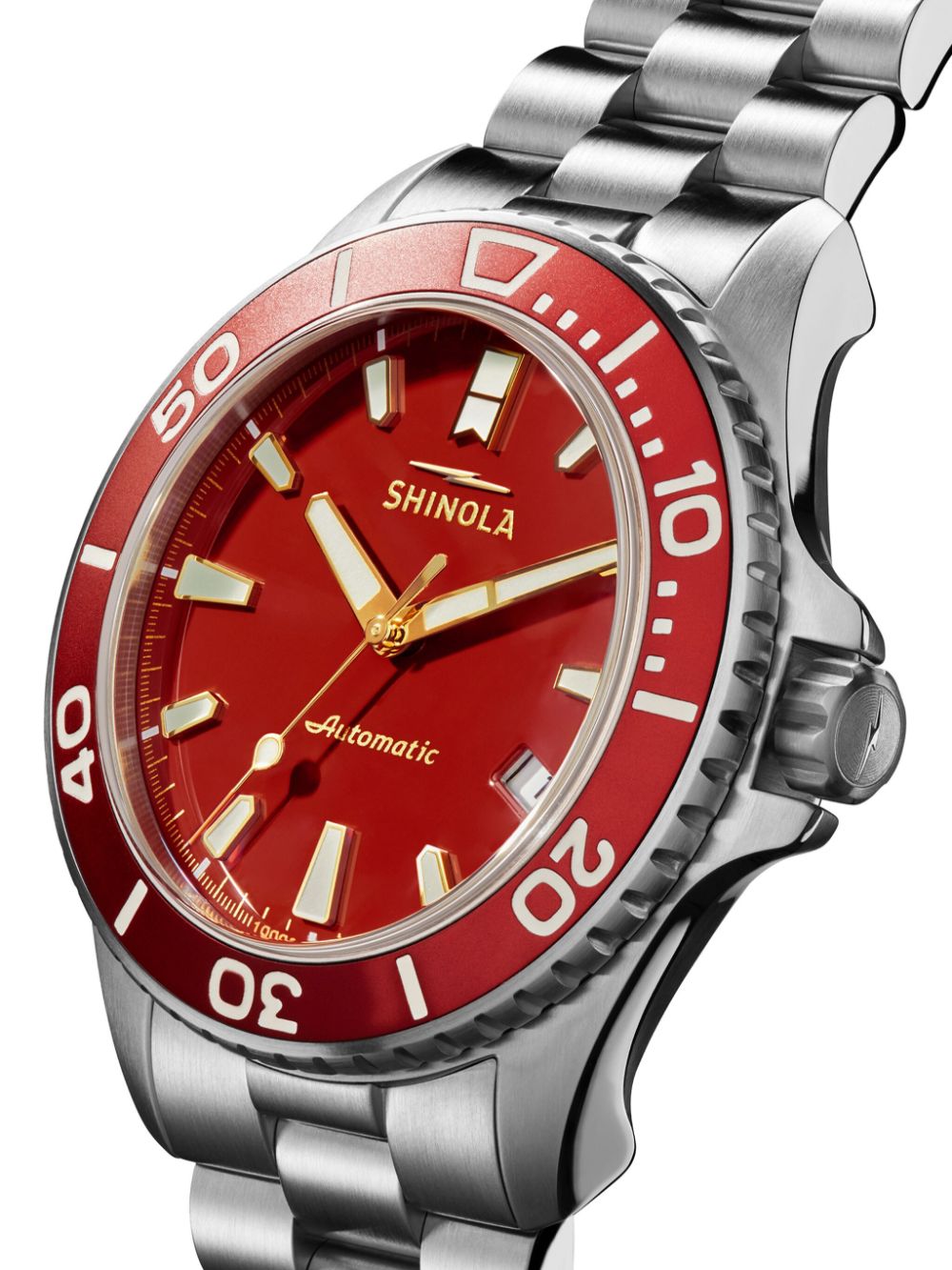 Shinola Monster 43mm | Red | FARFETCH