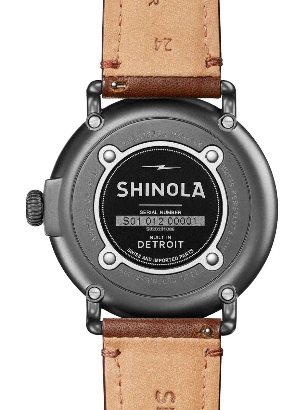 Shop Shinola Runwell Sub Second 47mm In Brown