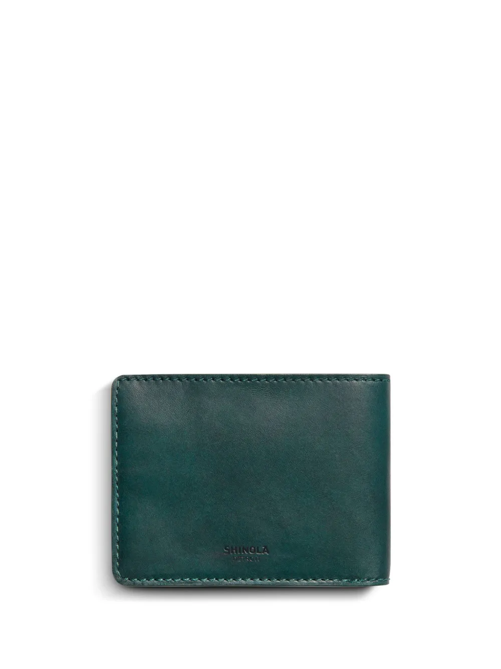 Shinola Leren portemonnee - Groen