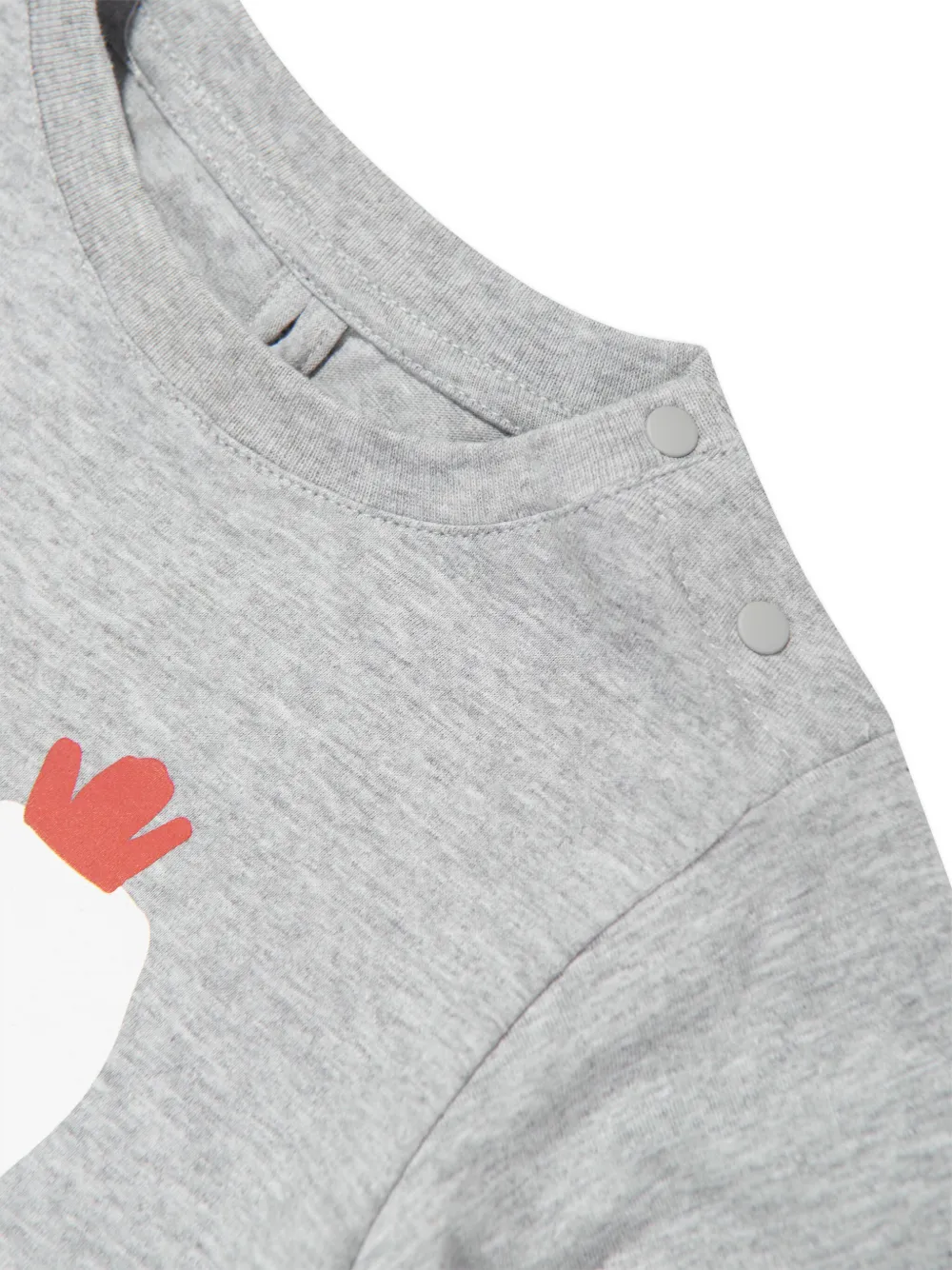 Stella McCartney Kids T-shirt met dierenprint Grijs