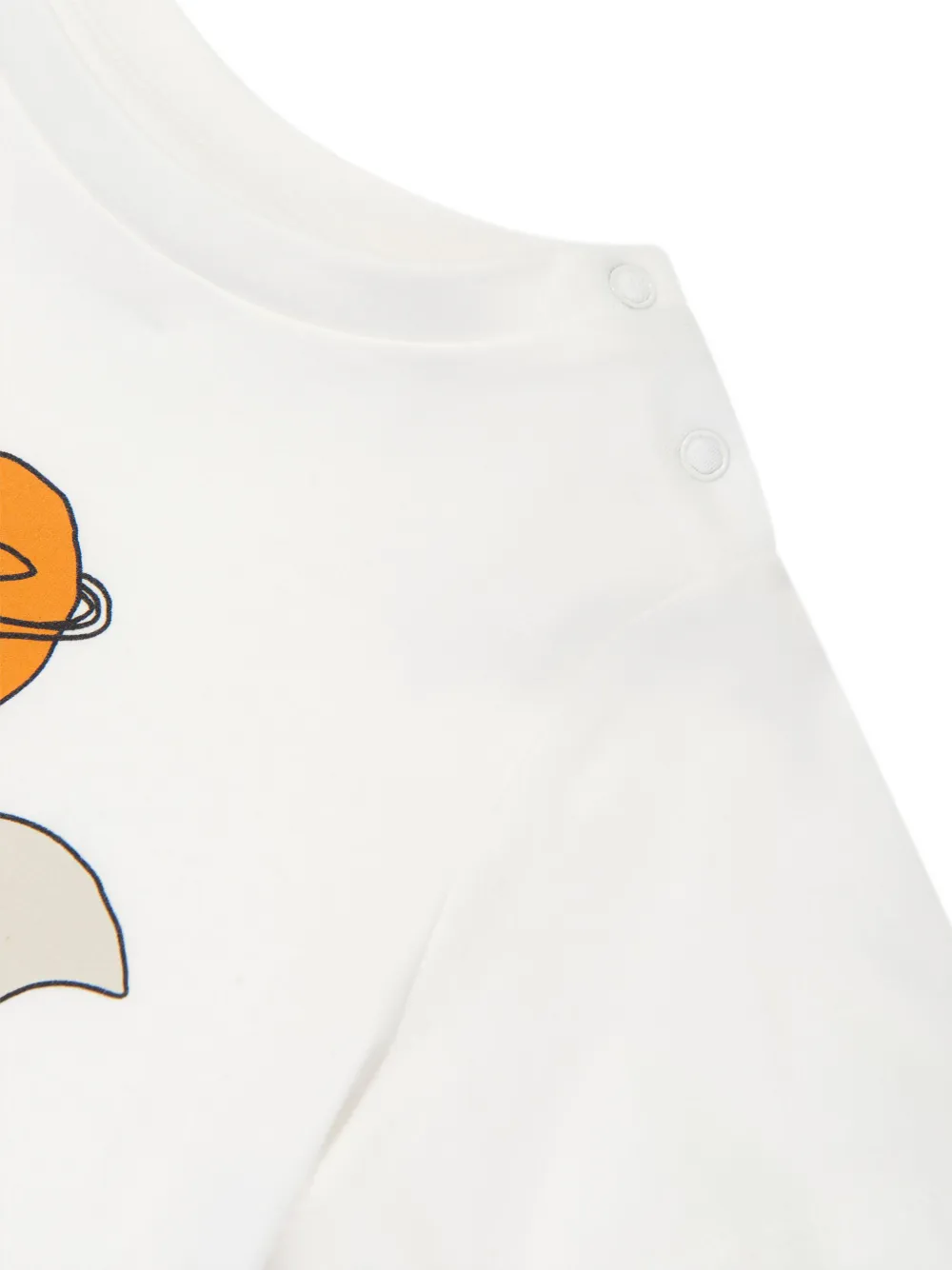 Stella McCartney Kids T-shirt met ruimteprint Wit