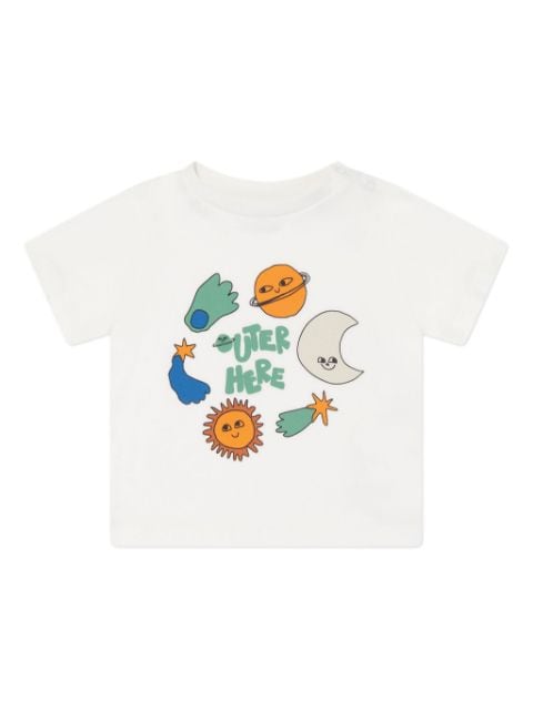 Stella McCartney Kids space-print t-shirt