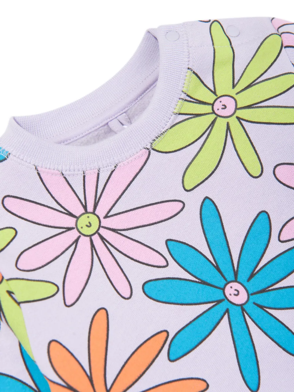 Stella McCartney Kids Sweater met bloemenprint Paars