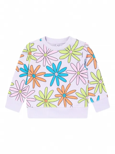 Stella McCartney Kids sudadera con estampado floral