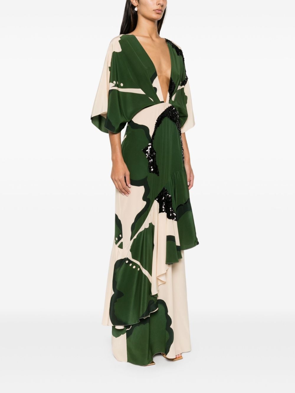 Johanna Ortiz Tesoro Escondido maxi-jurk Groen