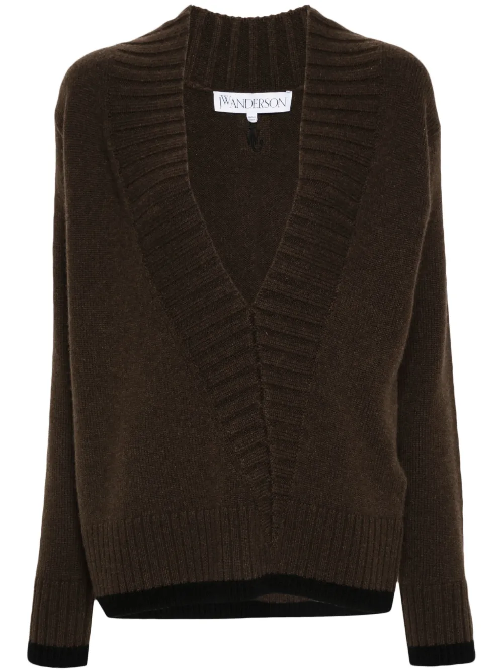 JW Anderson Trui met V-hals Bruin