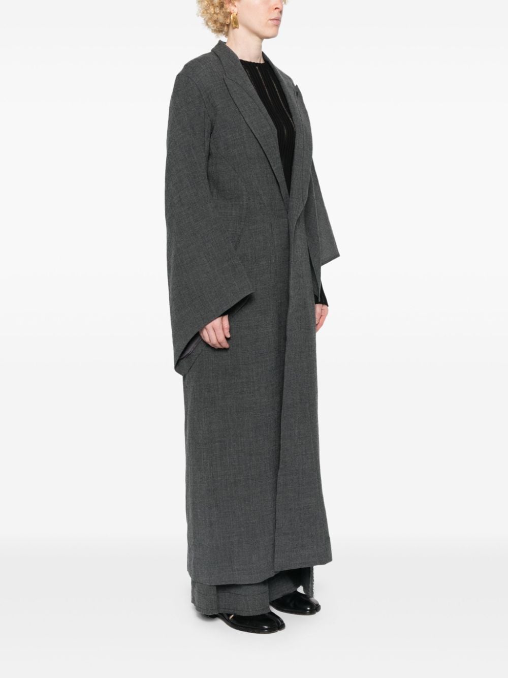 YEHUAFAN ASYMMETRIC-SLEEVES COAT 