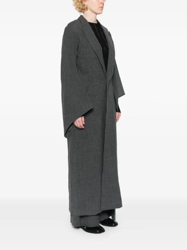 YEHUAFAN アシンメトリースリーブ コート | グレー | FARFETCH JP