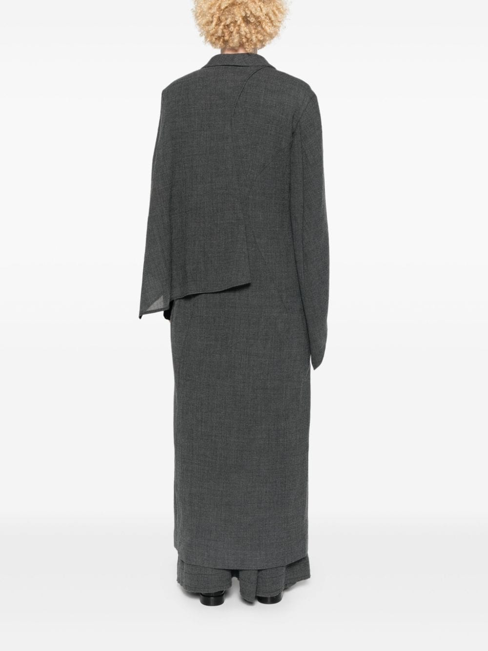 YEHUAFAN ASYMMETRIC-SLEEVES COAT 