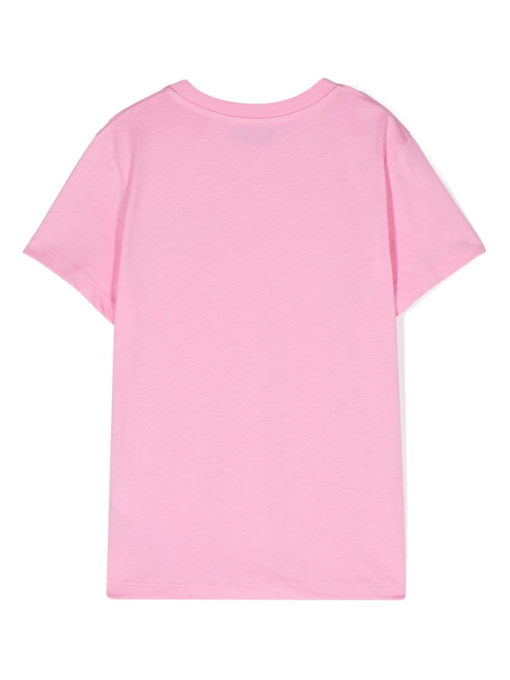 Moschino Kids T-shirt met logopatch - Roze