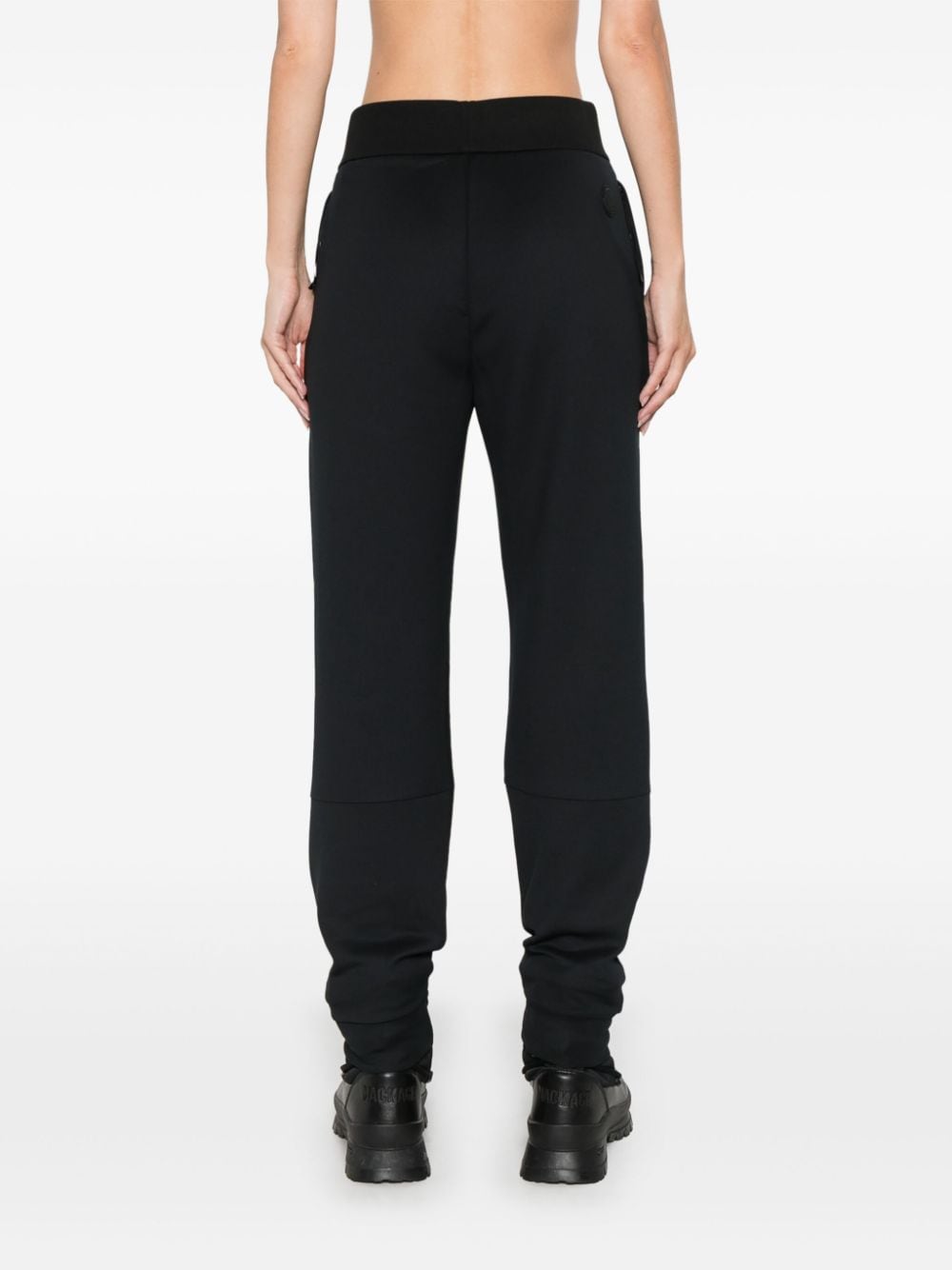 Shop Moncler Logo-appliqué Track Pants In 黑色