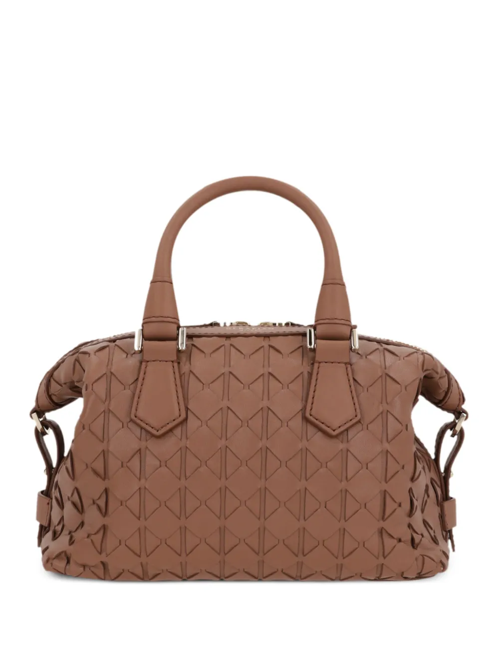 Serapian mini Ani Mosaico tote bag - Brown